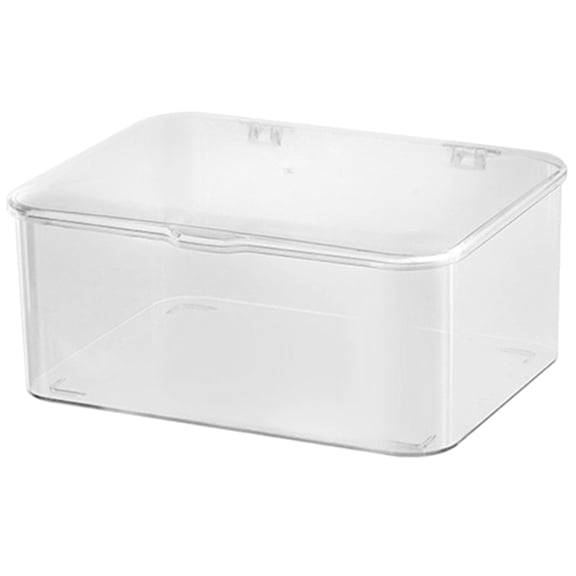 Viveous Plastic Stackable Storage Bin Lidded Container Box for Hair Ties Phone Case