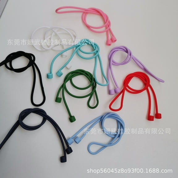 Viveous Silicone Earphone Anti-Loss Lanyard Detachable Earbud Strap For Sports Portable Earphone Accessory Earphone Connection Rope