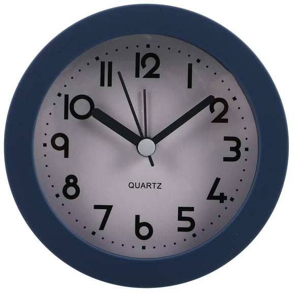 Viveous Small Desk Clock Analog Quartz Clock Non Ticking Battery Operated Small Desk Clock For Kids Bedroom Bedside Desk Decor No Battery