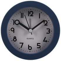 Viveous Small Desk Clock Analog Quartz Clock Non Ticking Battery Operated Small Desk Clock For Kids Bedroom Bedside Desk Decor No Battery