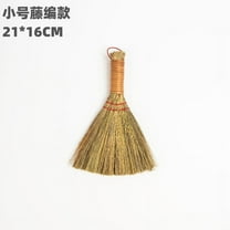 Viveous Small Whisk Broom For Desktop Cleaning Handheld Grass Brush For Dusting Tables Sofas Floors Handheld Brush Hand Broom Home Office Cleaning Tool