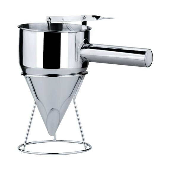 Viveous Stainless Steel Funnel Octopus Balls Funnel Tool Dispenser Pancake Maker Cooking Tools Silver