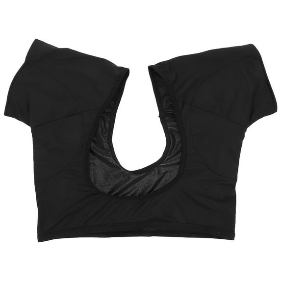 Viveous Underarm Sweat Vest Breathable Sweat Guard Sweat Shield Vest for Ladies Vest Washable Black