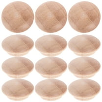 Viveous Wooden Plugs Screw Hole Plugs Button Wood Plug Replacement for Furniture Stair Decoration Repair Craft Woodworking 20* 15mm 25PCS