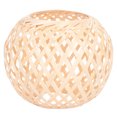 thumbnail image 1 of Viveous Woven Pendant Lamp Shade Bamboos Weave Chandelier Cover for Living Room Bedroom Hotel Restaurant Table Floor Lamp Light Shell Cover Guard, 1 of 10