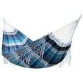 thumbnail image 1 of Vivere Authentic Brazilian Double Cotton Hammock, Outdoor Hanging Daybed, Marina, 1 of 5