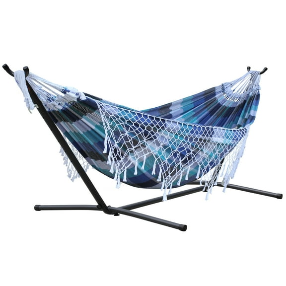 Vivere Authentic Brazilian Freestanding Hammock, Marina
