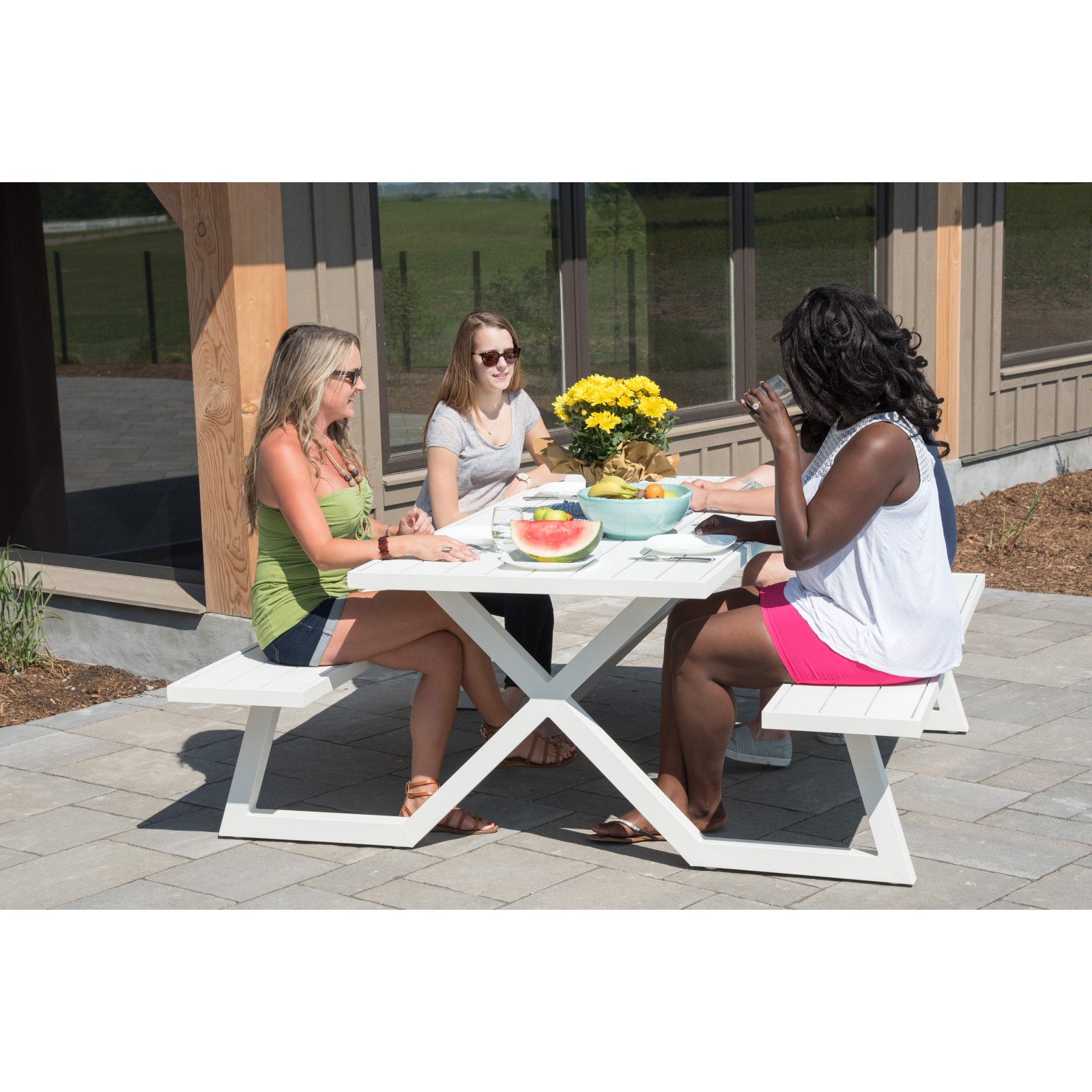 Vivere Banquet Deluxe Picnic Table - image 1 of 4