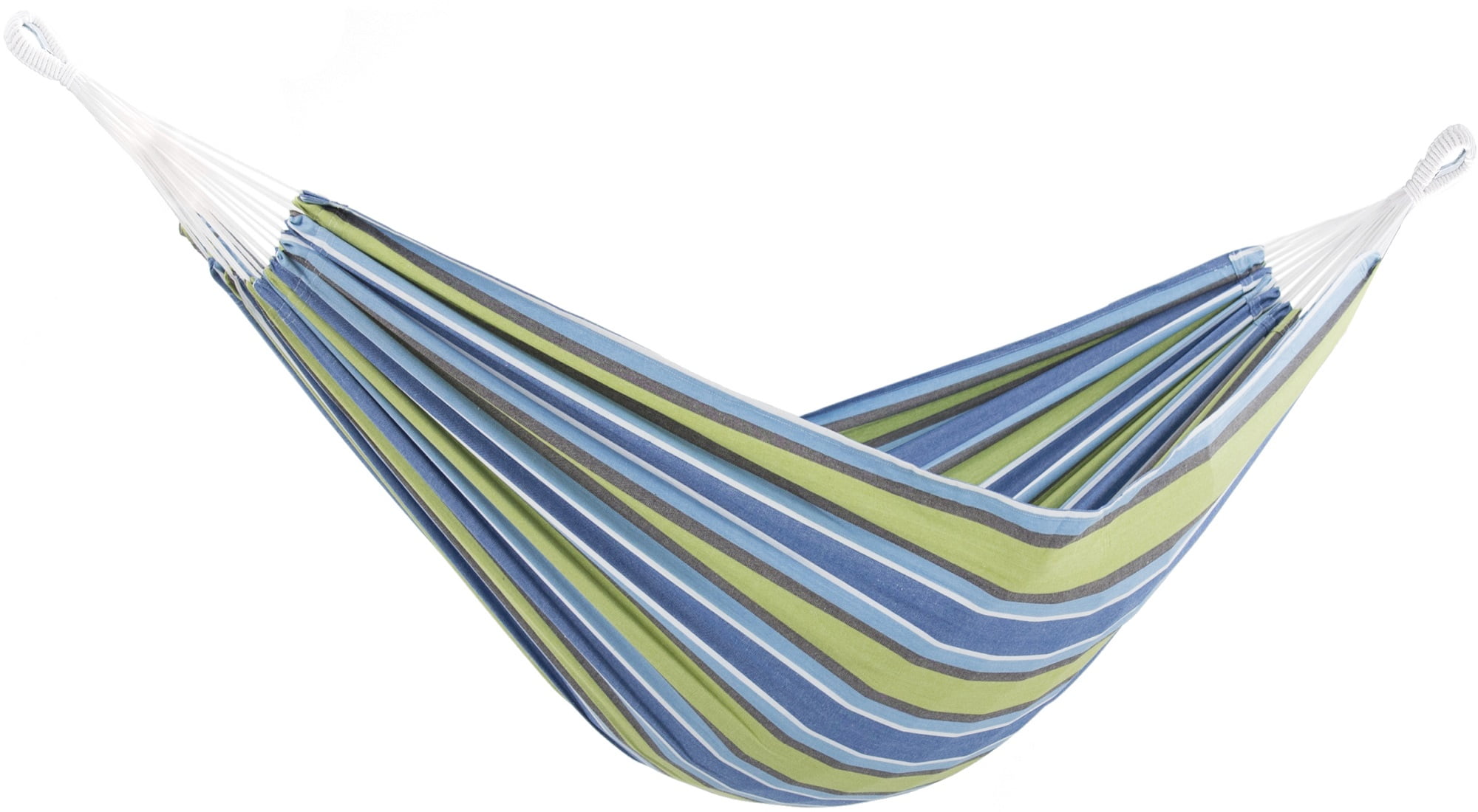 Vivere Double Brazilian Style Cotton Hammock - Oasis