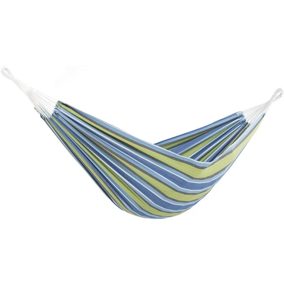 Vivere Double Brazilian Style Cotton Hammock - Oasis