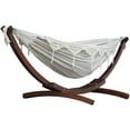 thumbnail image 1 of Vivere Double Cotton Hammock, Comfortable Daybed with Wood Frame, 8', Natural, 1 of 6