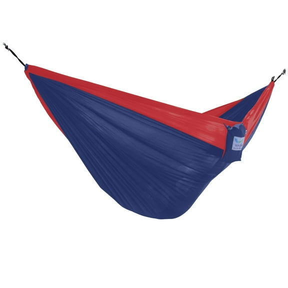 Vivere Nylon Double Parachute Camping Hammock - Navy and Red