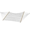 thumbnail image 1 of Vivere Double Polyester Rope Spreader Bar Hammock - White, 1 of 5