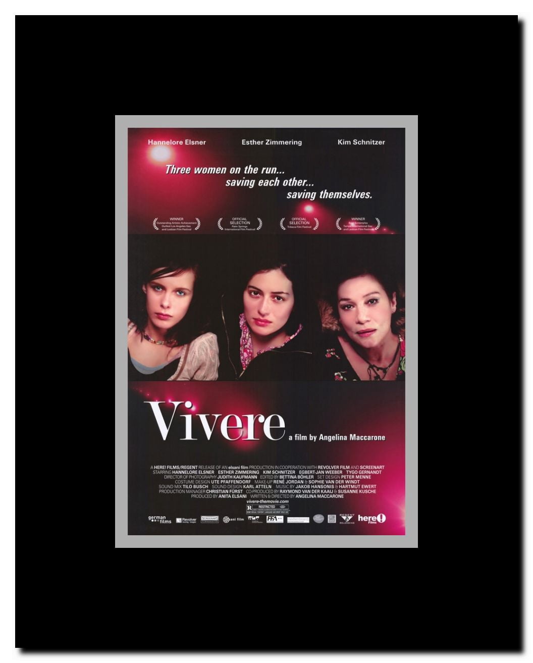 Vivere Framed Movie Poster