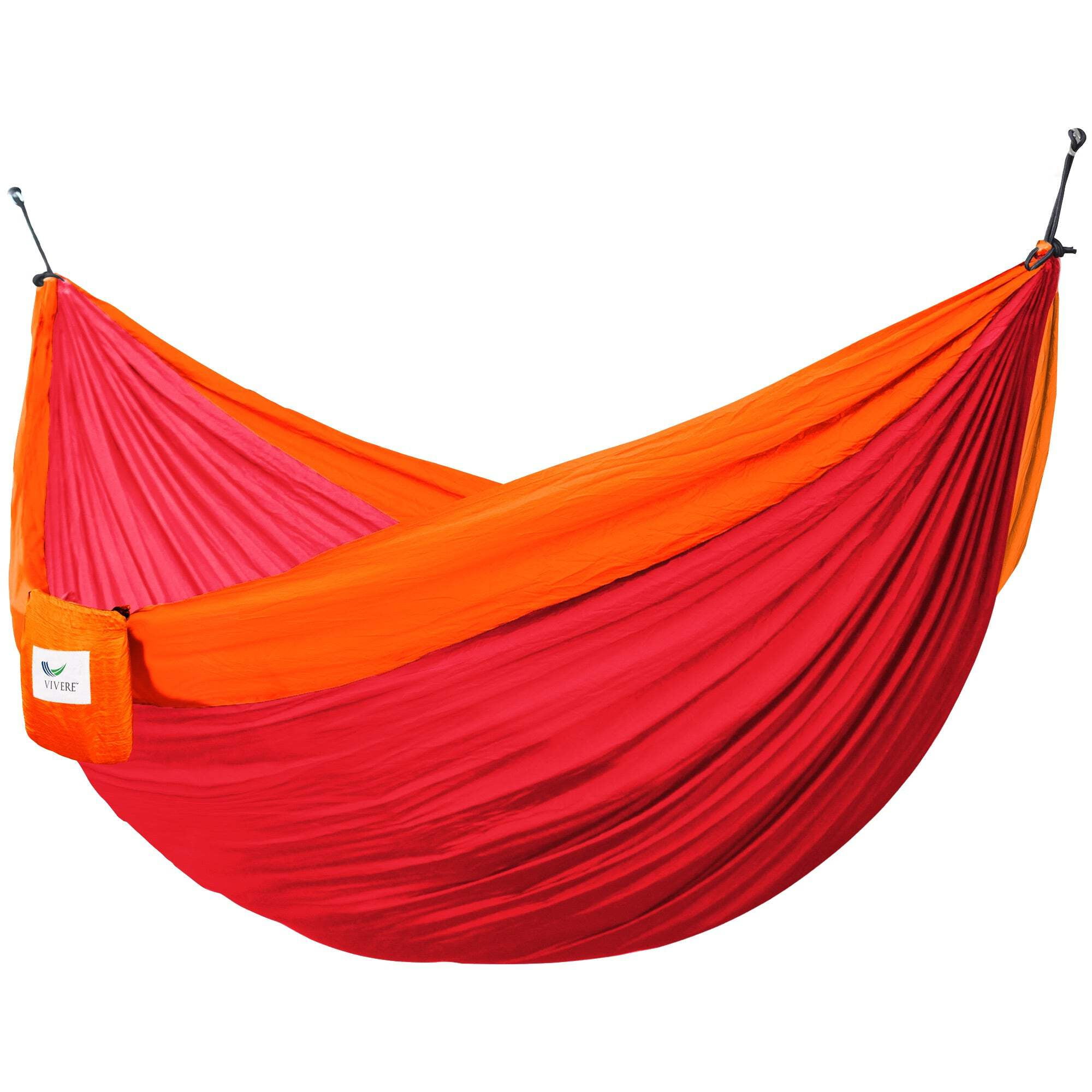 Vivere Punch and Peach Nylon Double Parachute Hammock