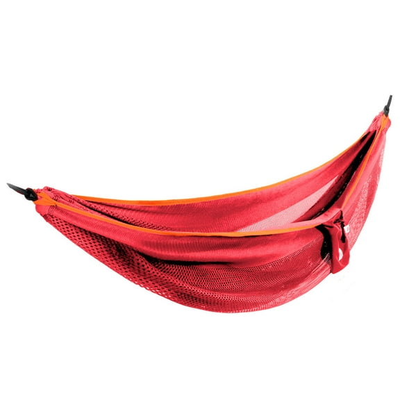 Vivere Polyester Mesh Double Hammock - Punch/Peach