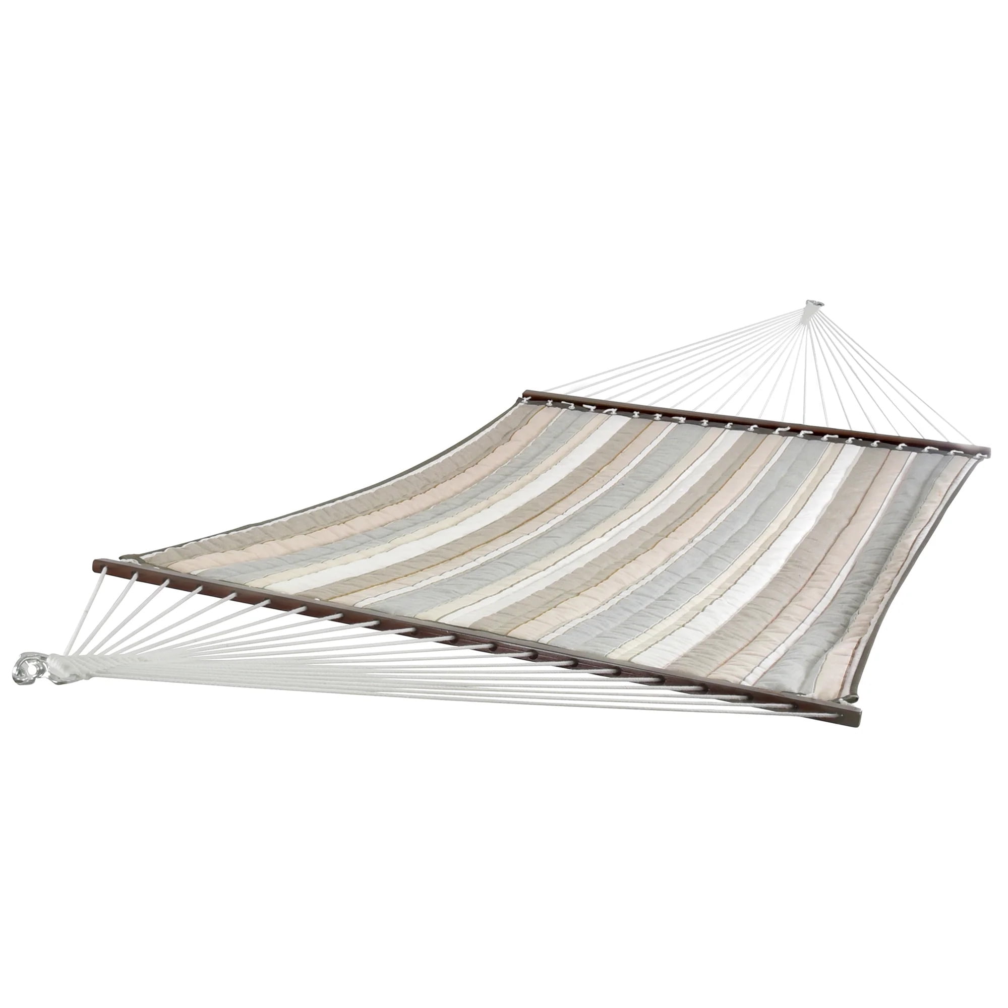 Dove Double Quilted Sunbrella Hammock with Spreader Bars