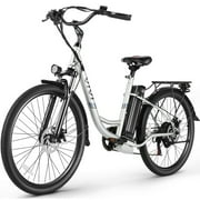 Vivi 26'' Electric Bike for Adults 500W Electric Bike with 48V Removable Battery, Electric Commuter Cruiser Bike 19.8MPH City Electric Bike with Cruise Control