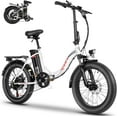 Vivi Electric Bike, 20" x3.0 Fat Tire Electric Bike with 750W Peak