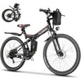 thumbnail image 1 of Vivi Electric Bike 26'' Folding Electric Mountain Bike 500W Full Suspension Electric Bike 21 Speed with Cruise Control, 48V Removable Battery, Up to 19.8MPH, 1 of 14