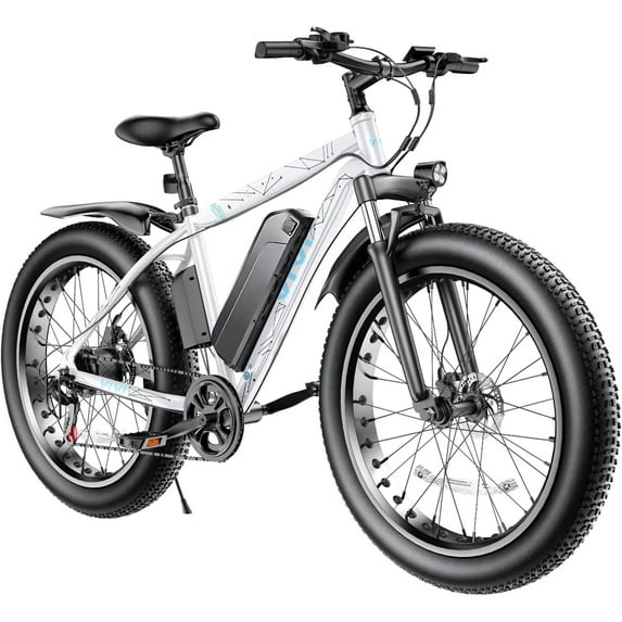 Vivi Electric Bike 26" x 4.0 Fat Tire Electric Bike 500W All Terrain Electric Bike Long Range Electric Mountain Bike with 48V 13Ah Removable Battery, UL2849 Certified