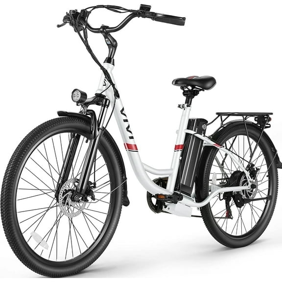 Vivi Electric Bike for Adults 26" Electric Cruiser Bike 48V 500W Step-Through Electric Bike 19.8MPH City Commuter Electric Bike with Cruise Control, UL2849 Certified