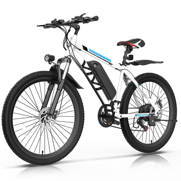 Vivi Electric Bike for Adults 26" Electric Mountain Bike 500W Cruise Control Electric Commuter Bike 21 Speed with Removable 48V Battery Up to 50 Miles