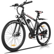 Vivi Electric Bike for Adults 26 Electric Mountain Bike 500W Cruise Control Electric Commuter Bike 21 Speed with Removable 48V Battery Up to 50 Miles