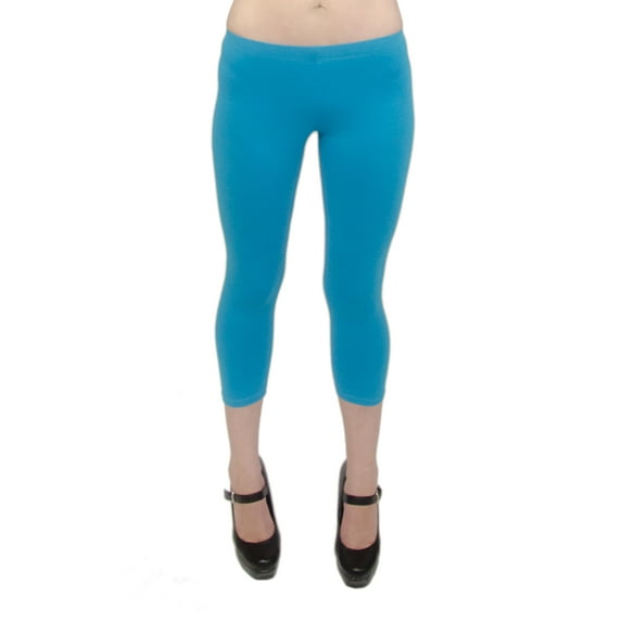 Vivian's Fashions Capri Leggings - Cotton (Junior and Junior Plus Sizes)