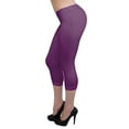 thumbnail image 1 of Vivian's Fashions Capri Leggings - Cotton, Lace (Misses and Misses Plus Sizes), 1 of 4