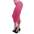 thumbnail image 1 of Vivian's Fashions Capri Leggings - Cotton, Lace (Misses and Misses Plus Sizes), 1 of 4