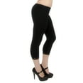 thumbnail image 1 of Vivian's Fashions Capri Leggings - Cotton, Lace (Misses and Misses Plus Sizes), 1 of 5