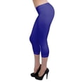 thumbnail image 1 of Vivian's Fashions Capri Leggings - Cotton, Lace Trim (Junior/Junior Plus Sizes), 1 of 4