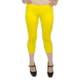 thumbnail image 1 of Vivian's Fashions Capri Leggings - Cotton, Misses Size (Yellow, 6X), 1 of 3