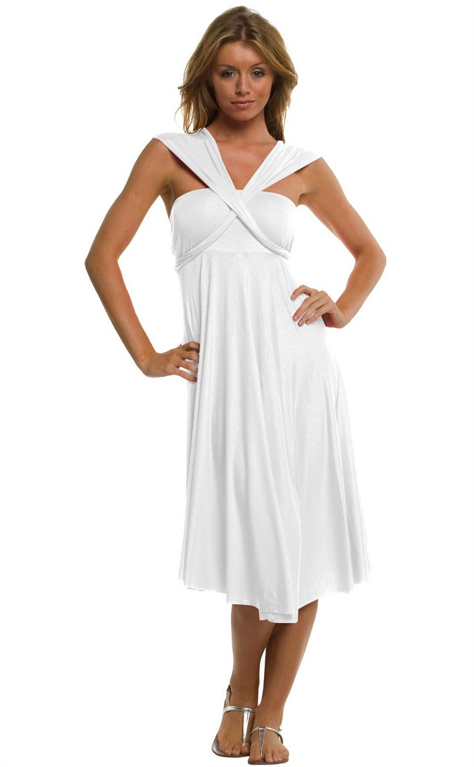 Vivian's Fashions Dress/Skirt - Twist Wrap, 10 Ways to Wear - Walmart.com
