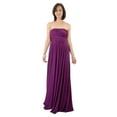 thumbnail image 1 of Vivian's Fashions Dress - Twist Wrap, Bridesmaid (Magenta, Maxi, Plus Size), 1 of 7