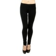 thumbnail image 1 of Vivian's Fashions Extra Long Leggings - Cotton, Misses Size (Black, 1X), 1 of 3