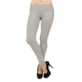 thumbnail image 1 of Vivian's Fashions Extra Long Leggings - Cotton, Misses Size (Grey, 2X), 1 of 3