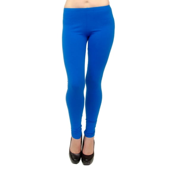 Vivian's Fashions Extra Long Leggings - Cotton, Misses Size (Turquoise, 5X)