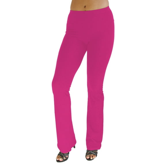 Vivian's Fashions Flare Bottom Pants (Junior and Junior Plus Sizes)