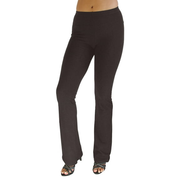 Vivian's Fashions Flare Bottom Pants (Junior and Junior Plus Sizes)