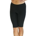 thumbnail image 1 of Vivian's Fashions Legging Shorts - Biker Length, Misses Size (Black, L), 1 of 3