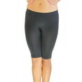 thumbnail image 1 of Vivian's Fashions Legging Shorts - Biker Length, Misses Size (Charcoal, 2X), 1 of 2