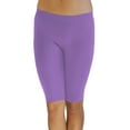 thumbnail image 1 of Vivian's Fashions Legging Shorts - Biker Length, Misses Size (Lavender, L), 1 of 3