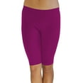 thumbnail image 1 of Vivian's Fashions Legging Shorts - Biker Length, Misses Size (Magenta, 2X), 1 of 3