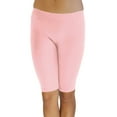 thumbnail image 1 of Vivian's Fashions Legging Shorts - Biker Length, Misses Size (Pink, 1X), 1 of 3