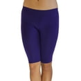 thumbnail image 1 of Vivian's Fashions Legging Shorts - Biker Length, Misses Size (Purple, 3X), 1 of 3