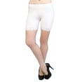thumbnail image 1 of Vivian's Fashions Legging Shorts - Cotton, Lace Trim, Misses Size (White, 6X), 1 of 3