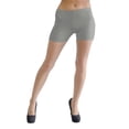 thumbnail image 1 of Vivian's Fashions Legging Shorts - Cotton, Misses Size (Grey, 5X), 1 of 3