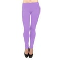 thumbnail image 1 of Vivian's Fashions Long Leggings - Cotton, Misses Size (Lavender, L), 1 of 3